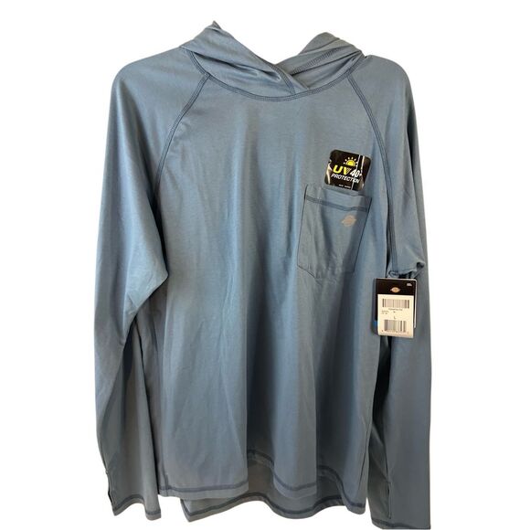 Dickies Temp IQ UV protection blue shirt large new rn#20697 - Picture 1 of 9